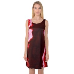 Crimson Sky Sleeveless Satin Nightdress by TRENDYcouture