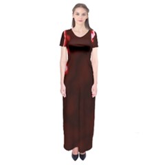 Crimson Sky Short Sleeve Maxi Dress by TRENDYcouture