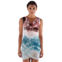 Tie-dye2 Wrap Front Bodycon Dress