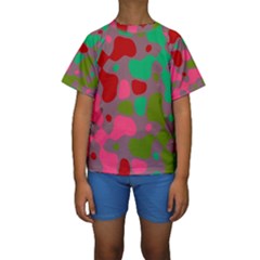 Spots                                                                                 Kid s Short Sleeve Swimwear