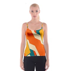 Shapes In Retro Colors                                                                                  Spaghetti Strap Top