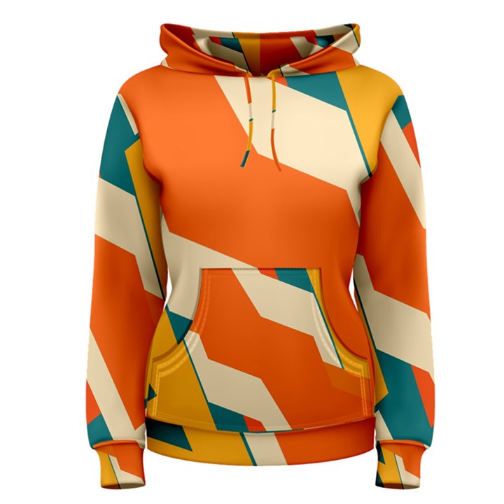 Shapes in retro colors                                                                                  Women s Pullover Hoodie