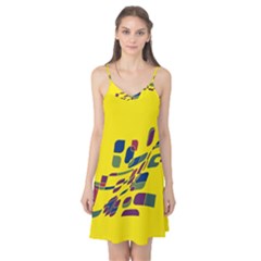 Yellow Abstraction Camis Nightgown