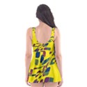 Yellow abstraction Skater Dress Swimsuit View2