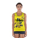 Yellow abstraction Women s Sport Tank Top  View1