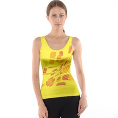 Yellow Abstraction Tank Top