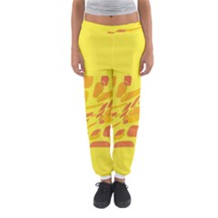 Yellow Abstraction Women s Jogger Sweatpants