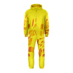 Yellow Abstraction Hooded Jumpsuit (kids) by Valentinaart