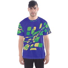 Blue Abstraction Men s Sport Mesh Tee