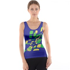 Blue Abstraction Tank Top