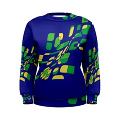 Blue Abstraction Women s Sweatshirt