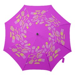 Pink Abstraction Hook Handle Umbrellas (medium)