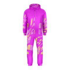 Pink Abstraction Hooded Jumpsuit (kids)