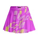 Pink abstraction Mini Flare Skirt View1