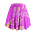 Pink abstraction Mini Flare Skirt View2