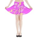 Pink abstraction Mini Flare Skirt View3