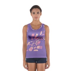 Purple Abstraction Women s Sport Tank Top 