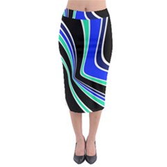 Colors Of 70 s Midi Pencil Skirt