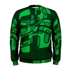 Green Abstraction Men s Sweatshirt by Valentinaart