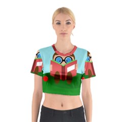 Brainiac Cotton Crop Top