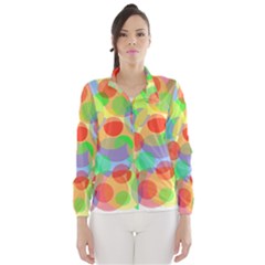 Colorful Circles Wind Breaker (women) by Valentinaart