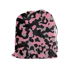 Kitty Camo Drawstring Pouches (extra Large)