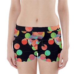 Colorful Circles Boyleg Bikini Wrap Bottoms