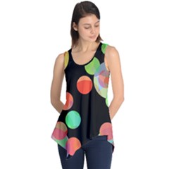 Colorful Circles Sleeveless Tunic