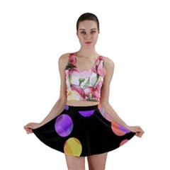 Colorful Decorative Circles Mini Skirt by Valentinaart