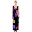 Colorful decorative circles Maxi Thigh Split Dress View1