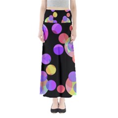 Colorful Decorative Circles Maxi Skirts