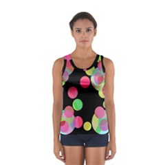 Colorful Decorative Circles Women s Sport Tank Top 