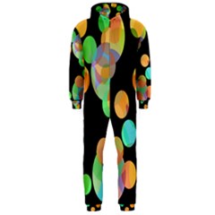 Orange Circles Hooded Jumpsuit (men)  by Valentinaart