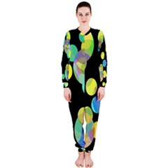 Yellow Circles Onepiece Jumpsuit (ladies)  by Valentinaart