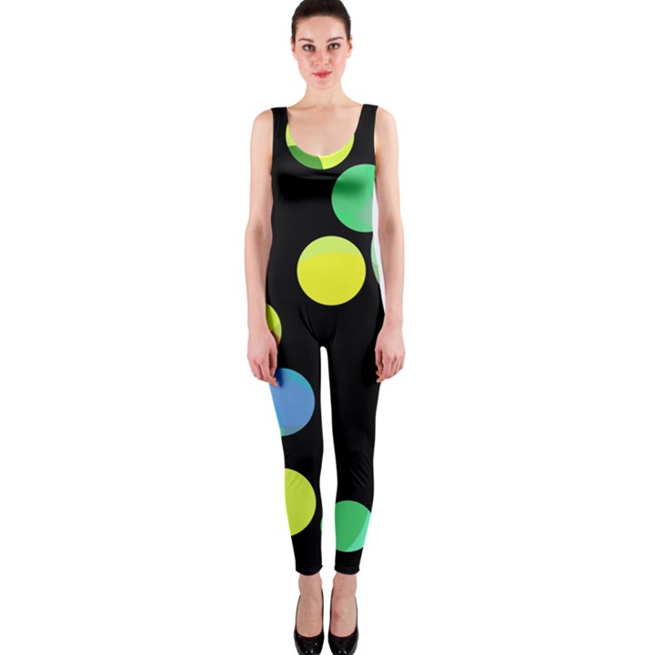 Yellow circles OnePiece Catsuit