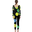 Yellow circles Long Sleeve Catsuit View2