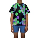 Green decorative circles Kid s Short Sleeve Swimwear View1