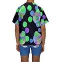 Green decorative circles Kid s Short Sleeve Swimwear View2