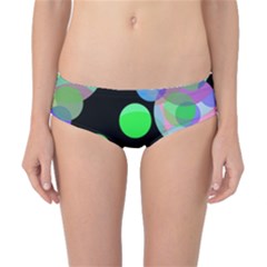 Green Decorative Circles Classic Bikini Bottoms by Valentinaart