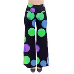 Green Decorative Circles Pants by Valentinaart