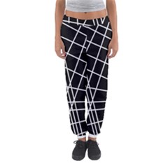 Black And White Simple Design Women s Jogger Sweatpants