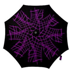 Neon Purple Abstraction Hook Handle Umbrellas (medium)