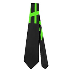 Green Neon Abstraction Neckties (two Side) 