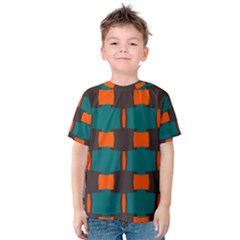 3 Colors Shapes Pattern                                                                                  Kid s Cotton Tee