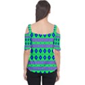 Rhombus and stripes                                                                                   Women s Cutout Shoulder Tee View2