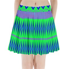 Rhombus And Stripes             Pleated Mini Mesh Skirt by LalyLauraFLM