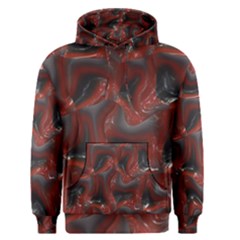 Red Grey 3d Design                                                                                    Men s Pullover Hoodie by LalyLauraFLM