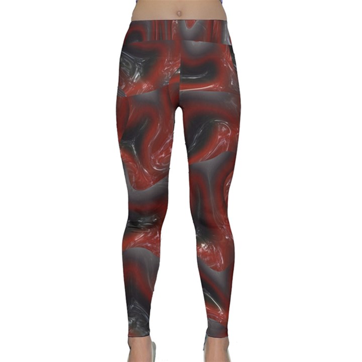 Red grey 3d design                                                                                    Yoga Leggings