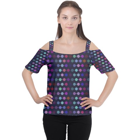 Connected Dots                                                                                     Women s Cutout Shoulder Tee by LalyLauraFLM