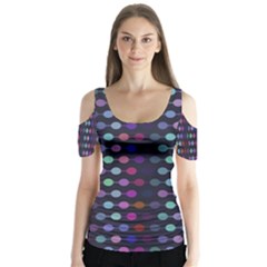 Connected Dots                      Butterfly Sleeve Cutout Tee